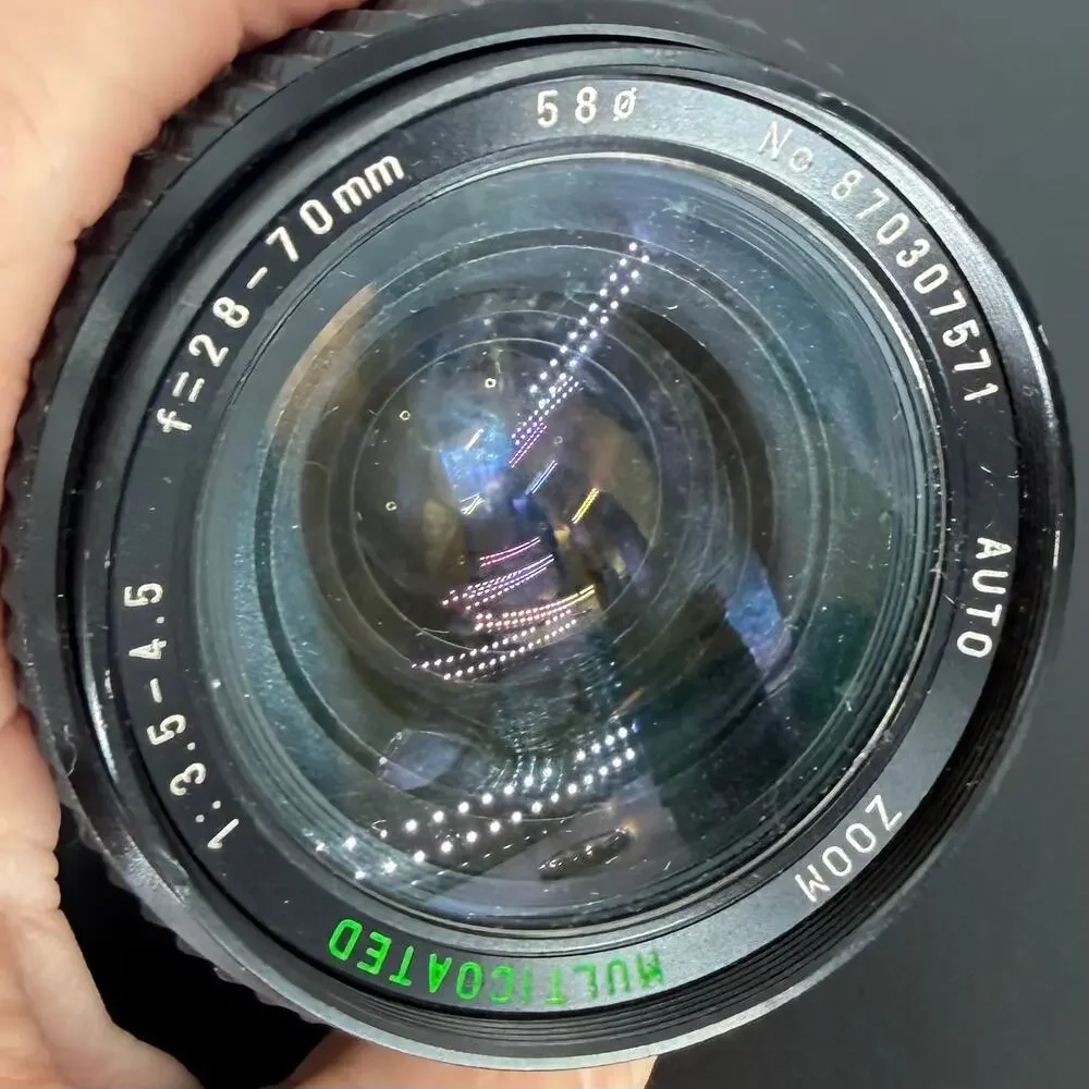 Vintage Sears 28-70mm F/3.5-4.5 MC Macro Zoom Lens For Pentax K Mount PK No 202